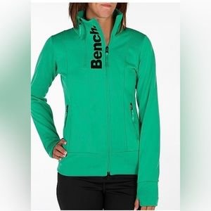 Bench Sporty Sandstone Tricot Jacket in peacock green